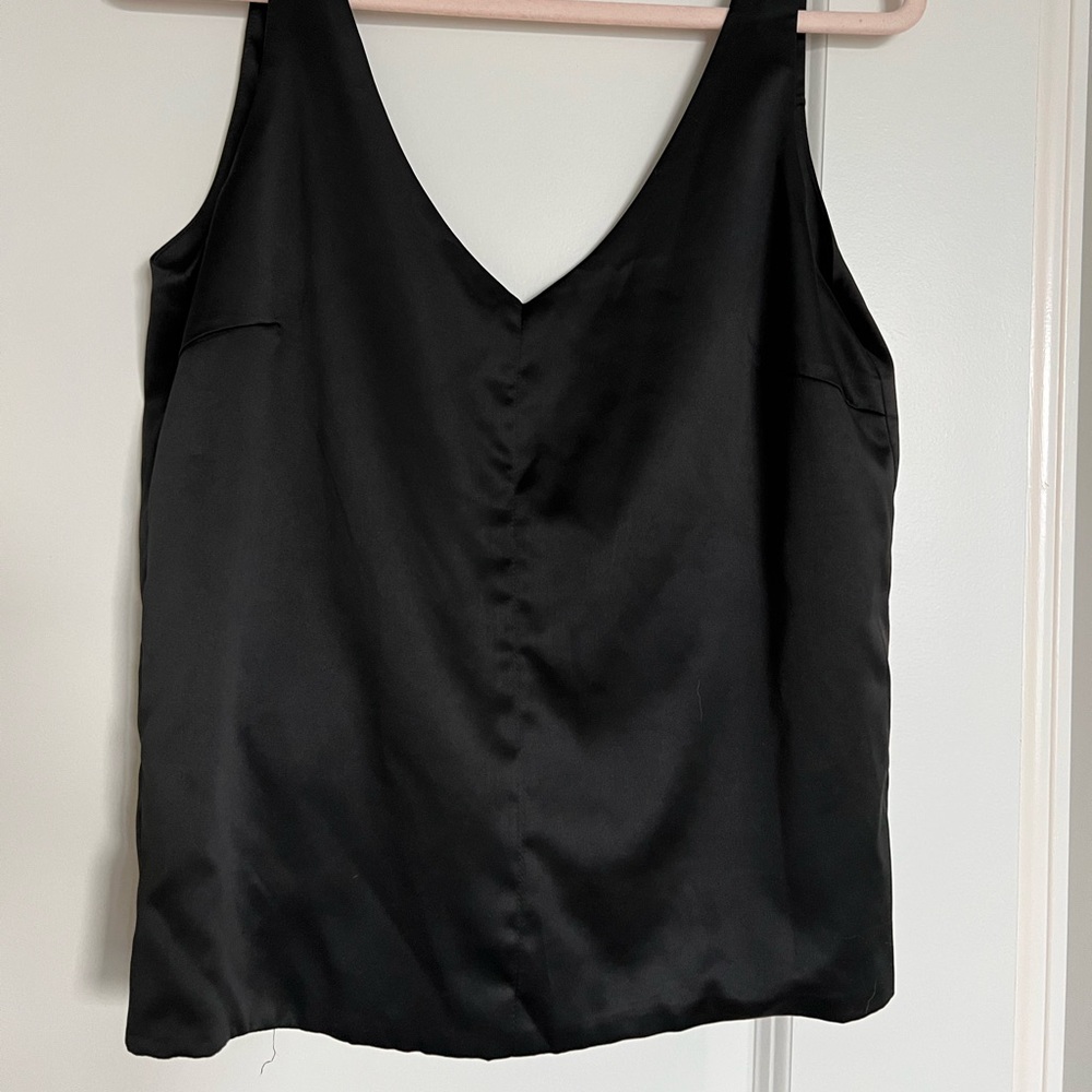 Black Lulu’s Satin Tank Top